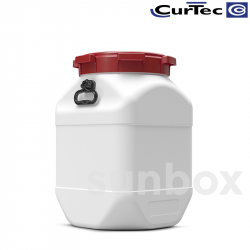 Bidón cuadrado boca ancha 66L