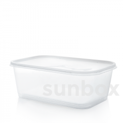 Caja rectangular de 2L con tapa